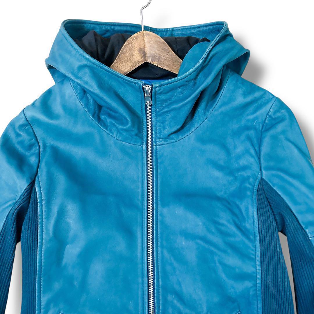 NO ID. レザー パーカー ダブルジップ アーカイブ y2k opium