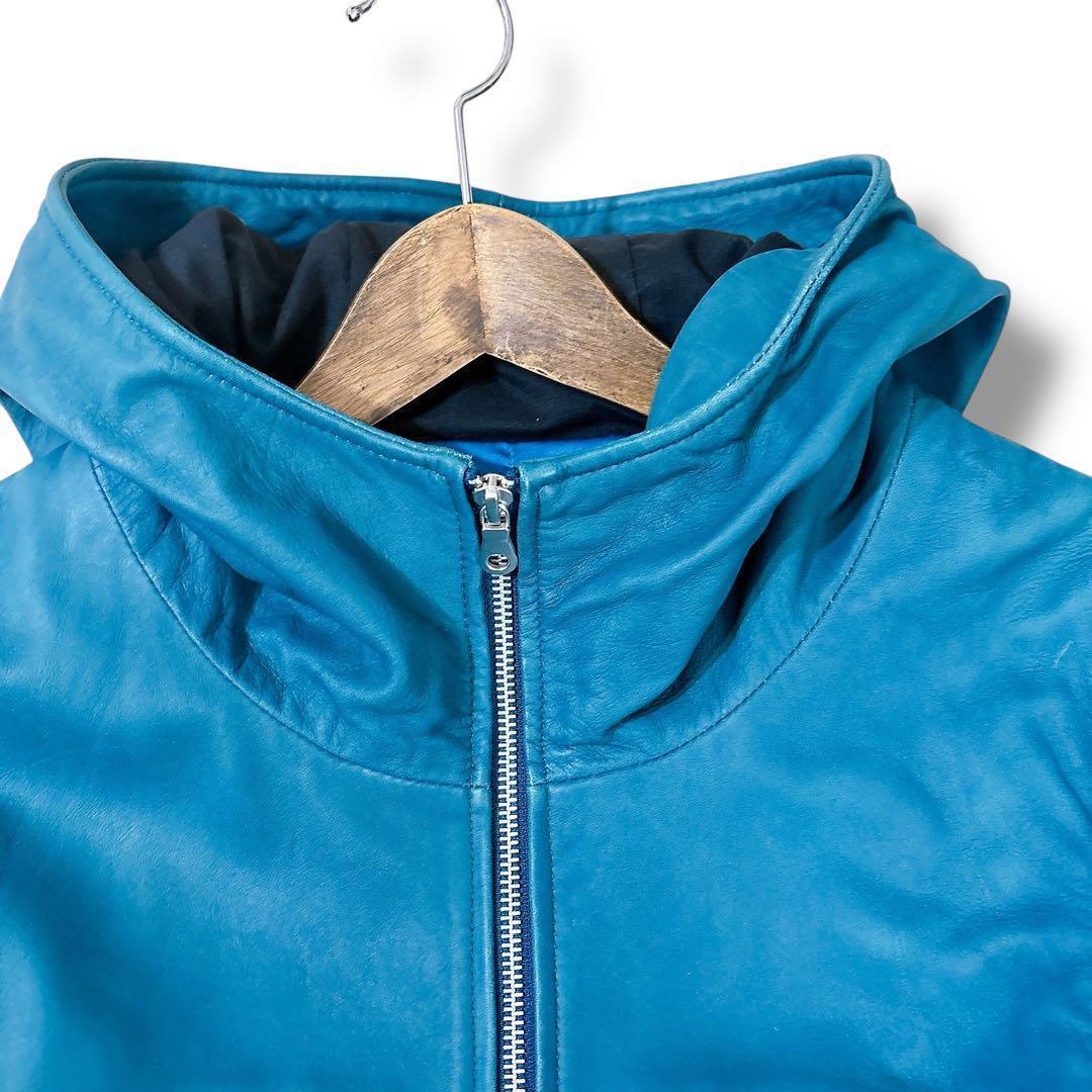 NO ID. レザー パーカー ダブルジップ アーカイブ y2k opium