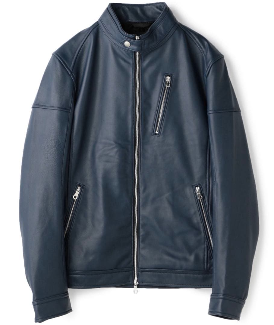 Rattle Trapシングルライダースジャケット ネイビー