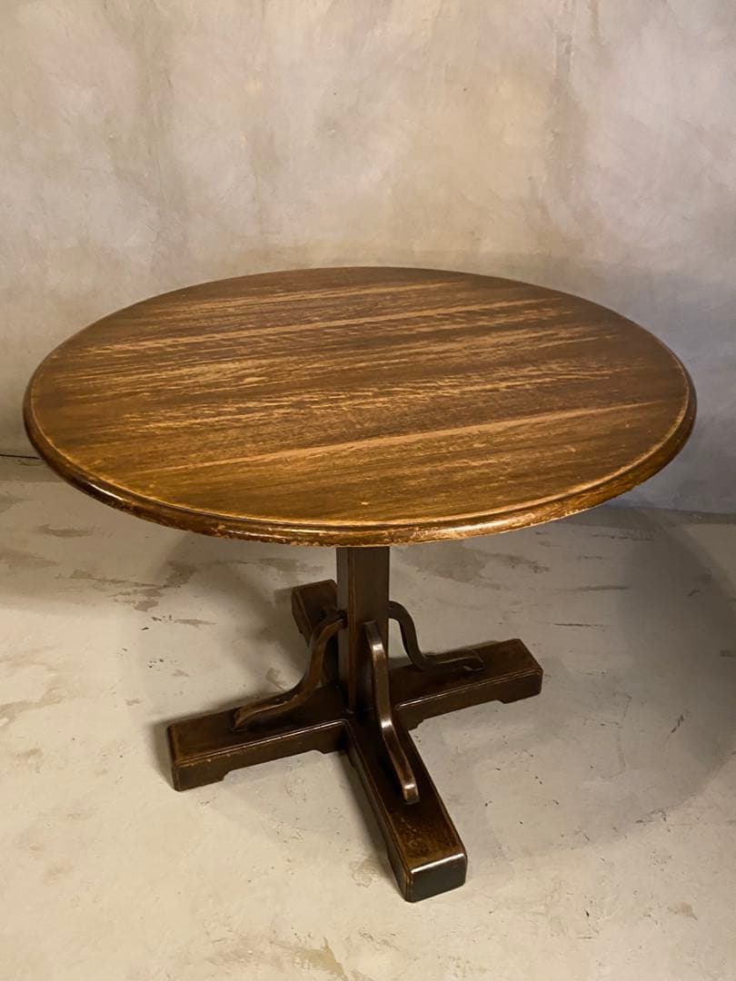 【東京都内23区配送無料】イギリス　アンティーク　88cm ダイニング　テーブル