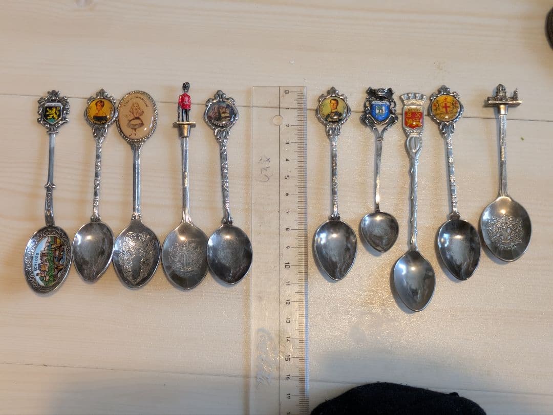 (木製スプーンラック付き）スーベニアスプーンラック　セット