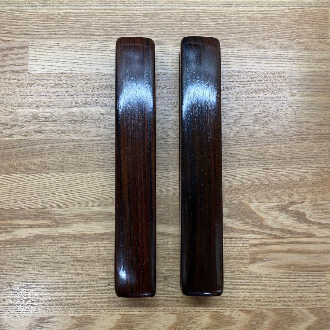 拍子木　紫檀　６.５寸(19.5cm)