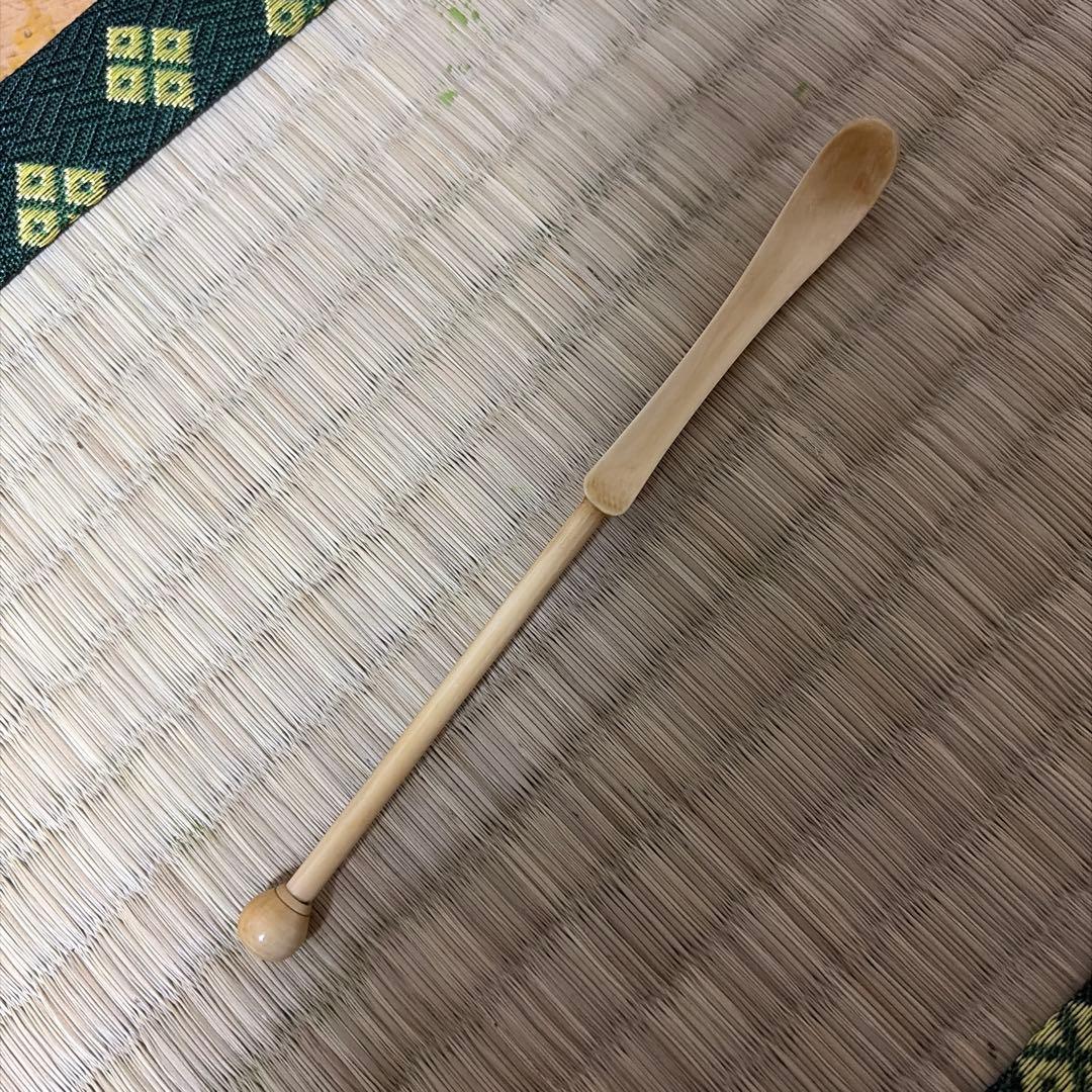 茶箱用　茶籠用　昔の芋茶杓 13.7センチ