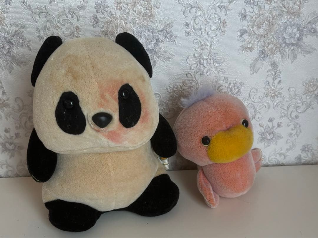 当時物！ムニュムニュ　ぬいぐるみマスコット　パンダ　アヒル