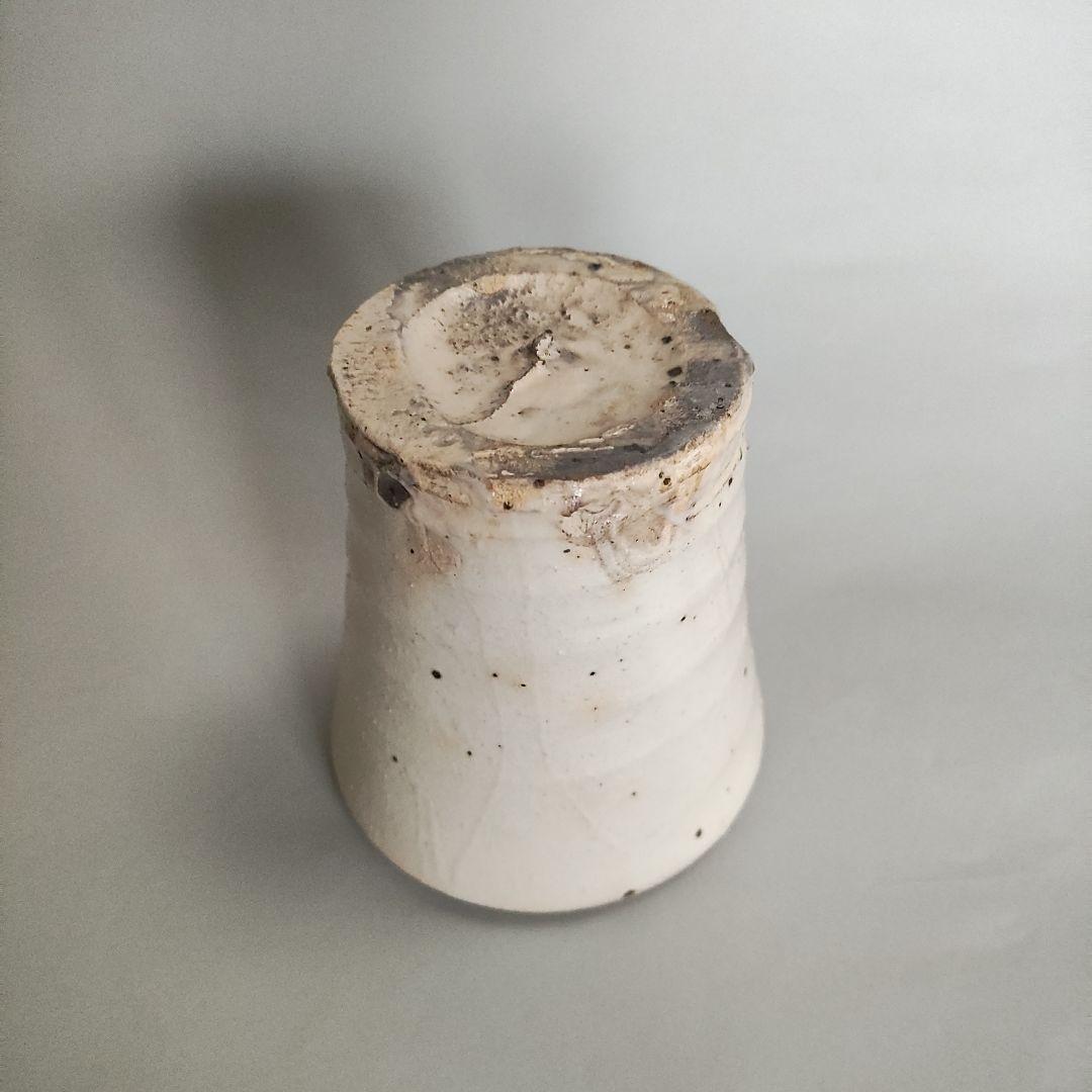 青木亮　粉引カップ　粉引湯呑