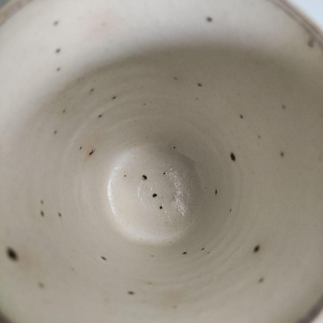 青木亮　粉引カップ　粉引湯呑