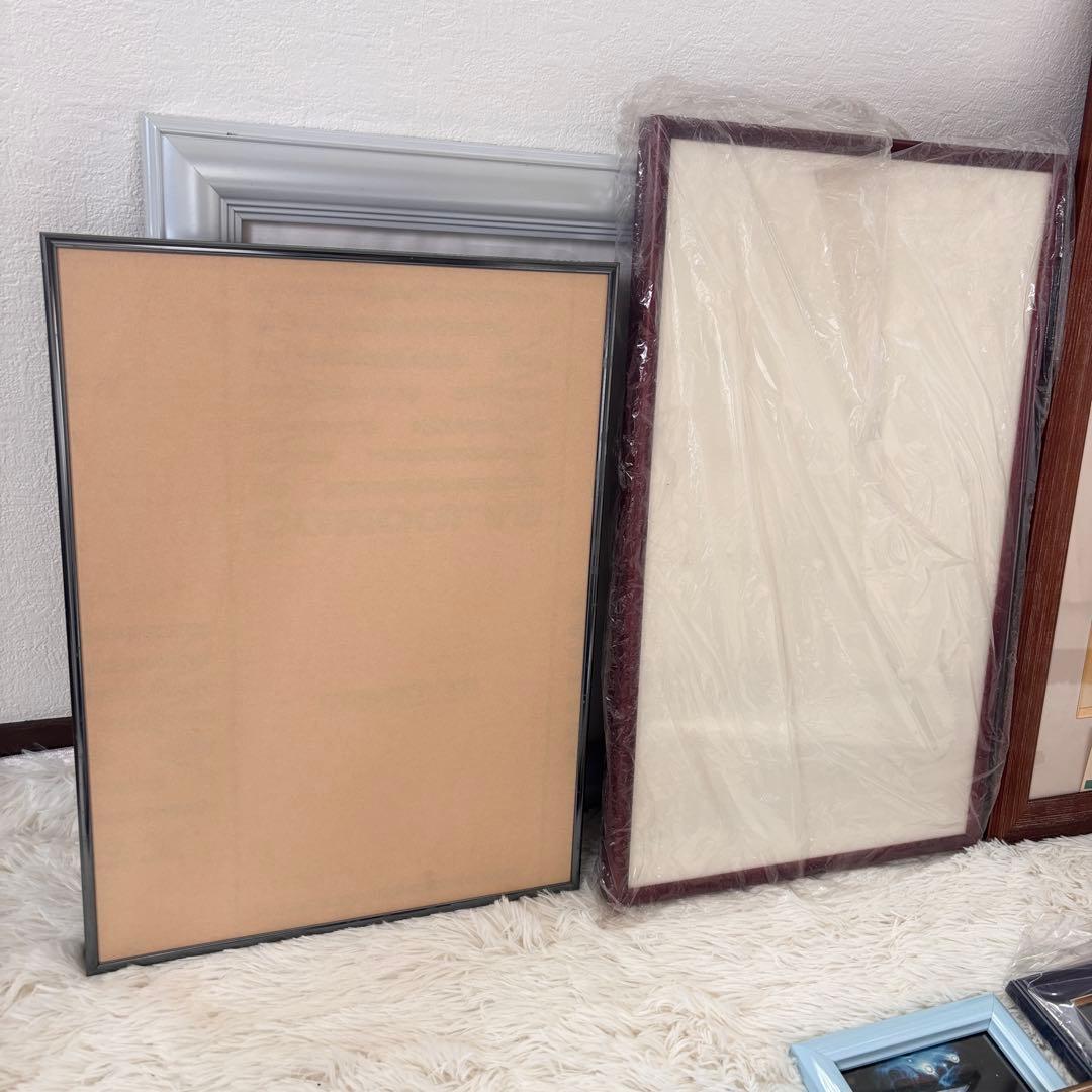 まとめ売り　15点　額縁　絵画　フォトフレーム　和製　海　木製　写真　ラッセン