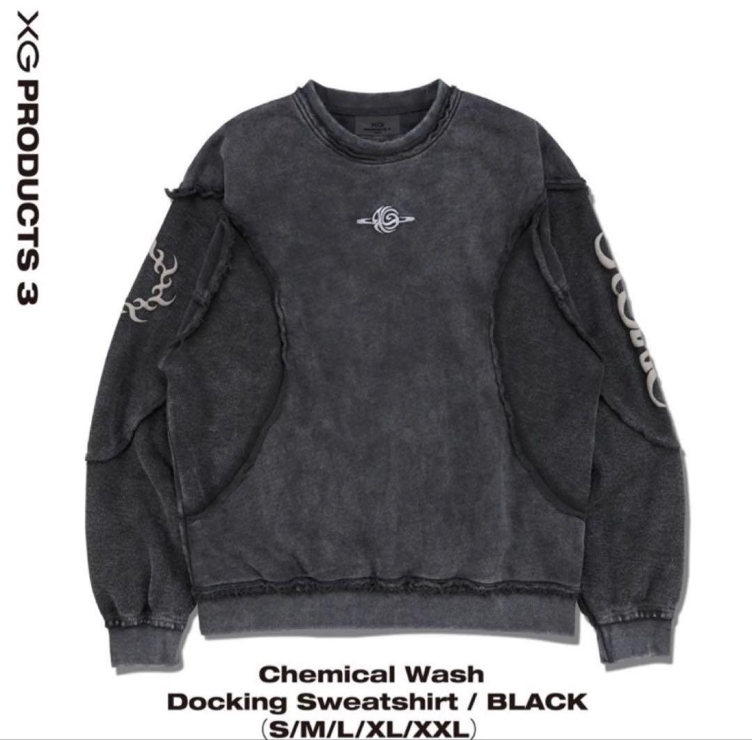 アイドル XGALX Chemical Wash Docking Sweatshirt S