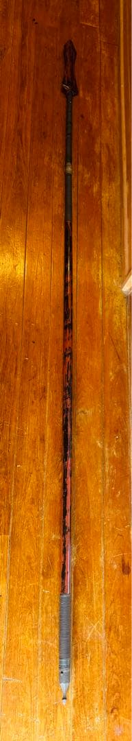 槍　拵　朱槍　根来塗り