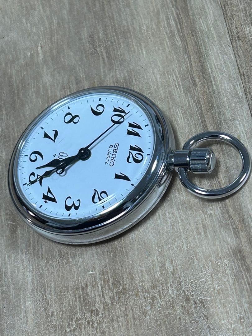 SEIKO セイコー　クォーツ　懐中時計　鉄道時計　稼働品