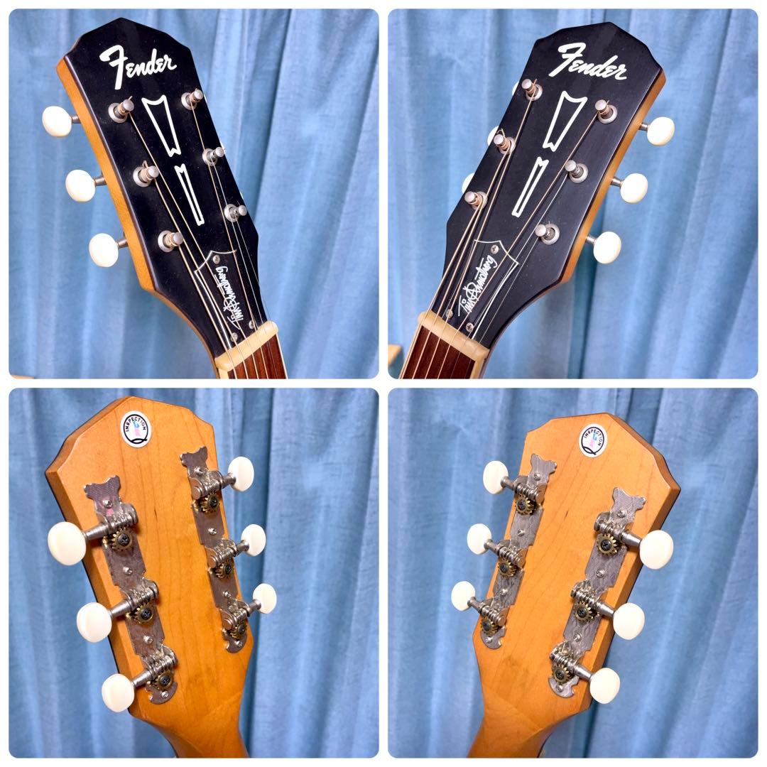 【牛骨☆エレアコ】フェンダー！少し小ぶり！オールマホ【弾き易く調整☆新品の弦】