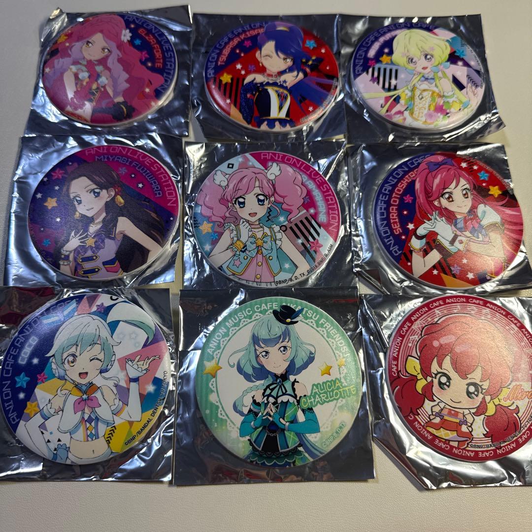 アイカツ　アニON マグネット付きバッジ