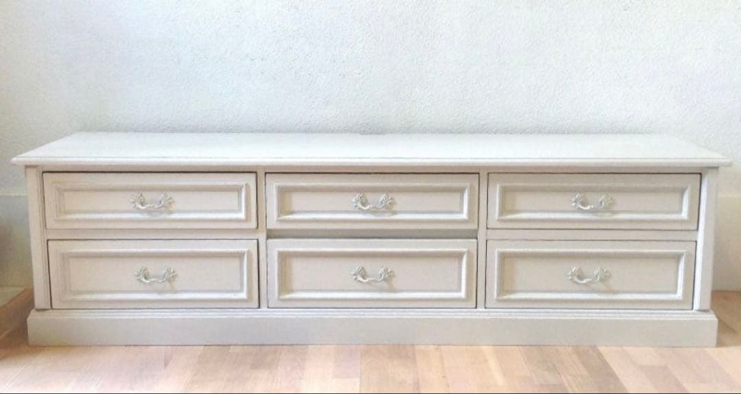 シャビーシックホワイト木製テレビボード175