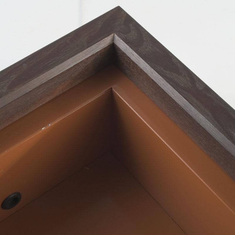 茶道具　桑　麿入子　置炉　炉壇　炉縁　V　9241A