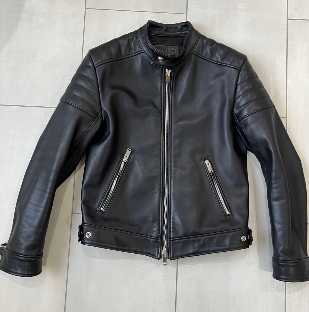 FIXER F2 シングルライダース　レザージャケット　48