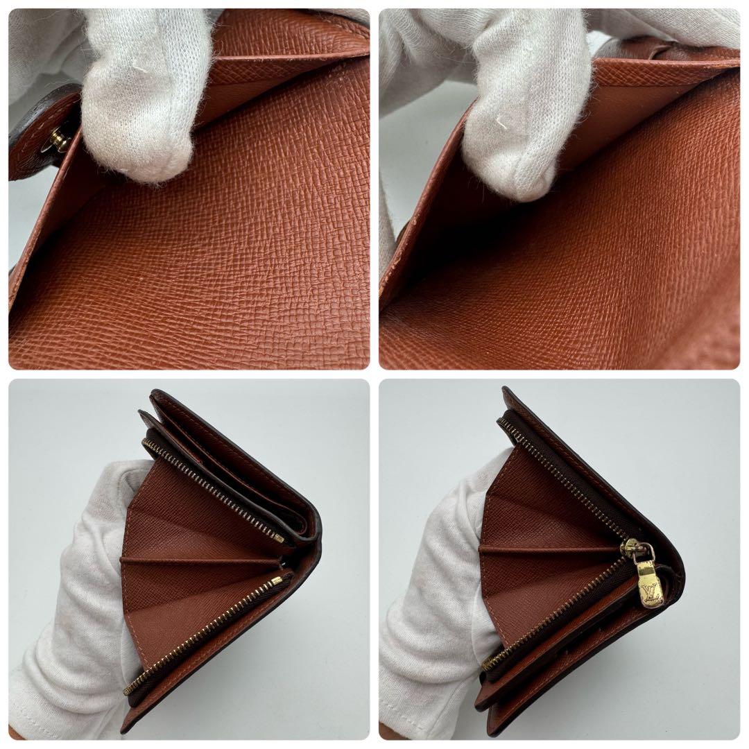 美品✨️ルイヴィトン　モノグラム　コンパクトジップ　折り財布　wallet　ミニ