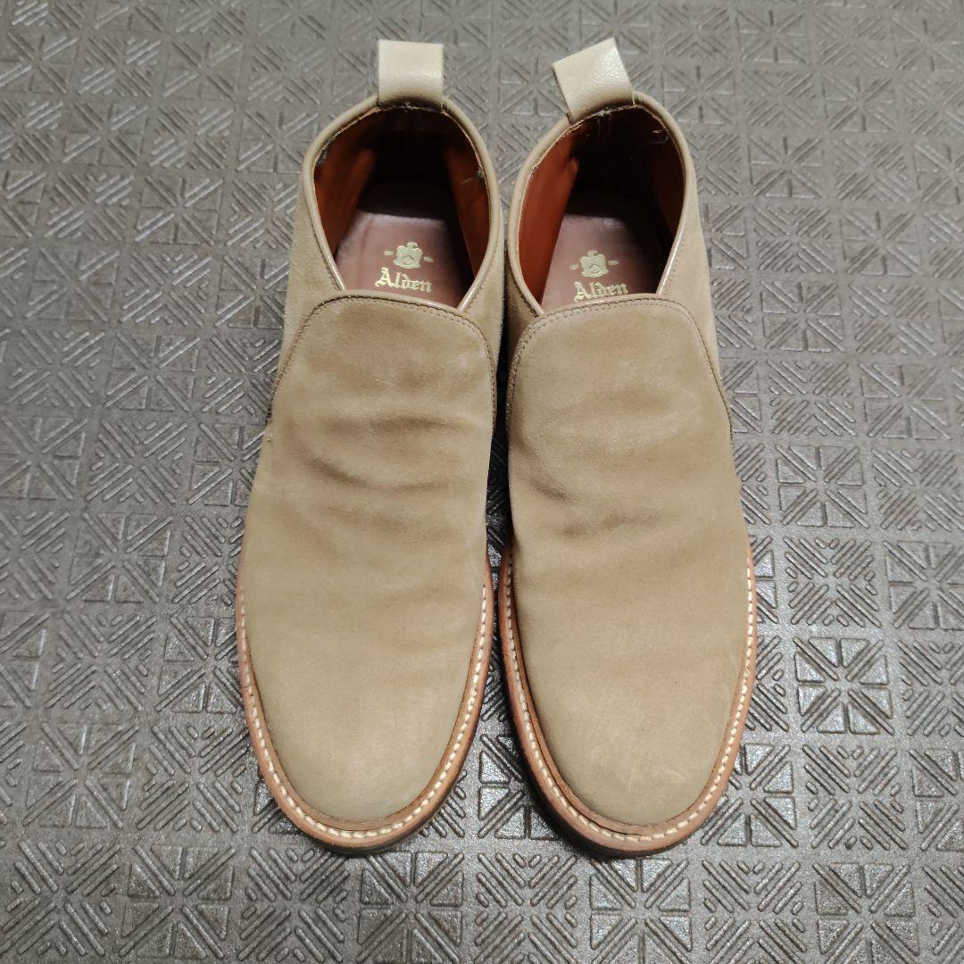 Alden スエード スリッポン