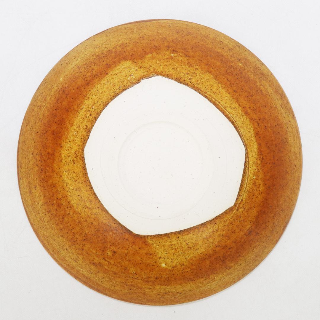 大樋 年郎 十代長左衛門 大樋釉 うさぎ文 鉢　菓子鉢 共箱