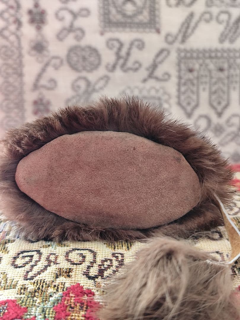 アンティーク　ぬいぐるみ　犬　ビンテージ　ビスクドール　フランス　蚤の市