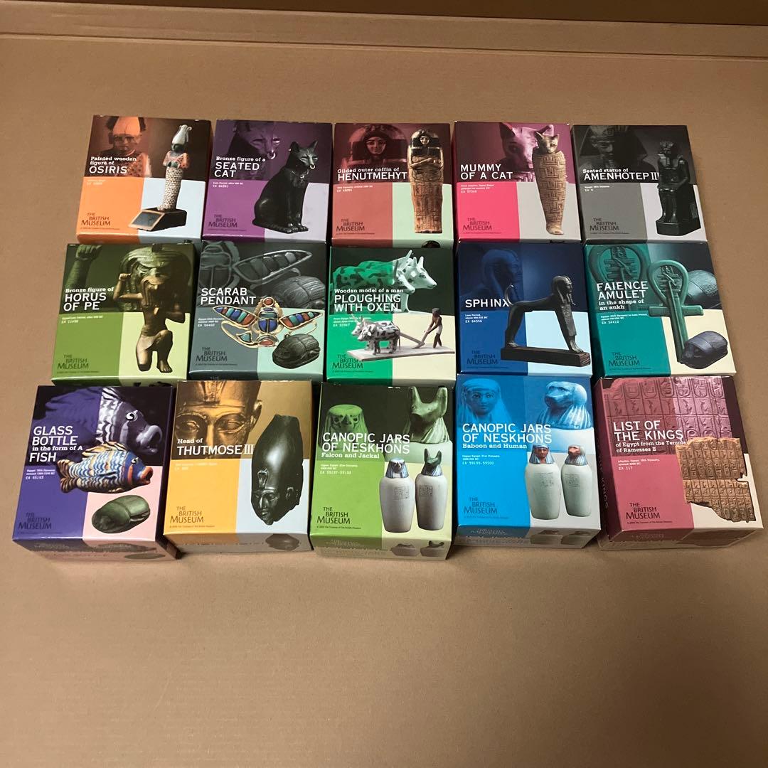 海洋堂　大英博物館　至宝展　古代エジプトの遺産　ミニチュア　全15種類