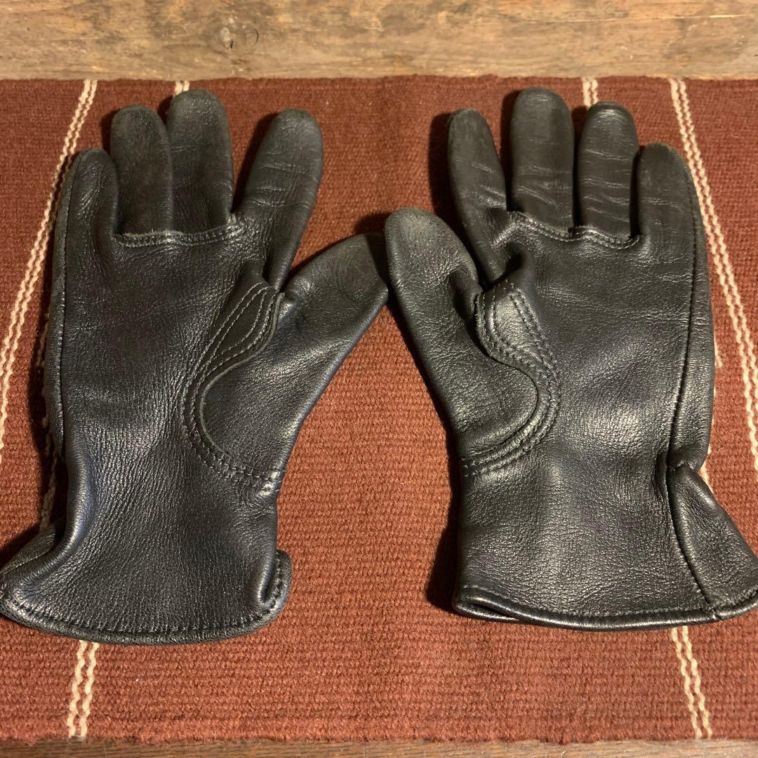 チャーチル グローブ 鹿革 バイク 手袋 アメリカ製 M 黒 CHURCHILL