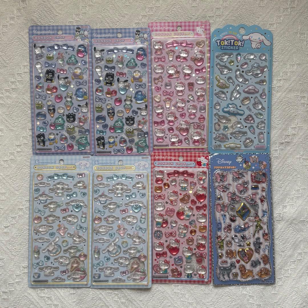 正規品 サンリオ ボンボンドロップシール 6枚セット