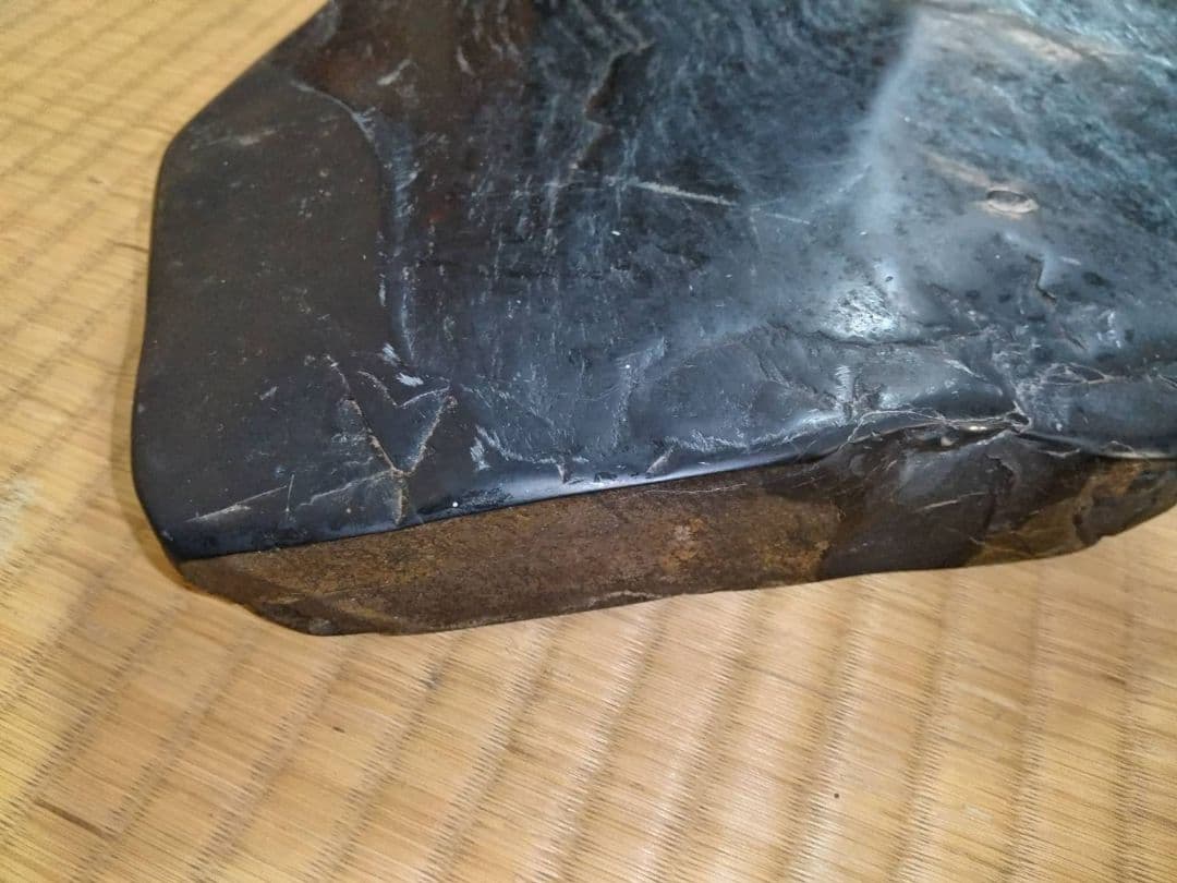 硯石板　刻材　自然石