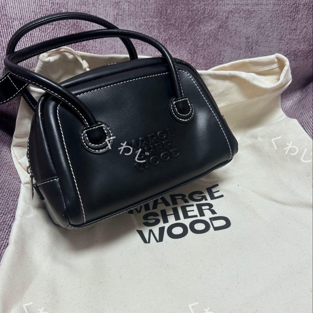 MARGESHERWOODソフトドットバッグ ヌバック ブラウン