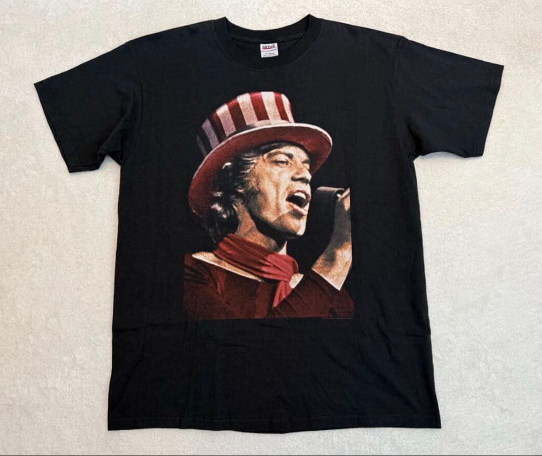 ローリングストーンズ ミックジャガー ジャンピンジャックフラッシュ Tシャツ L