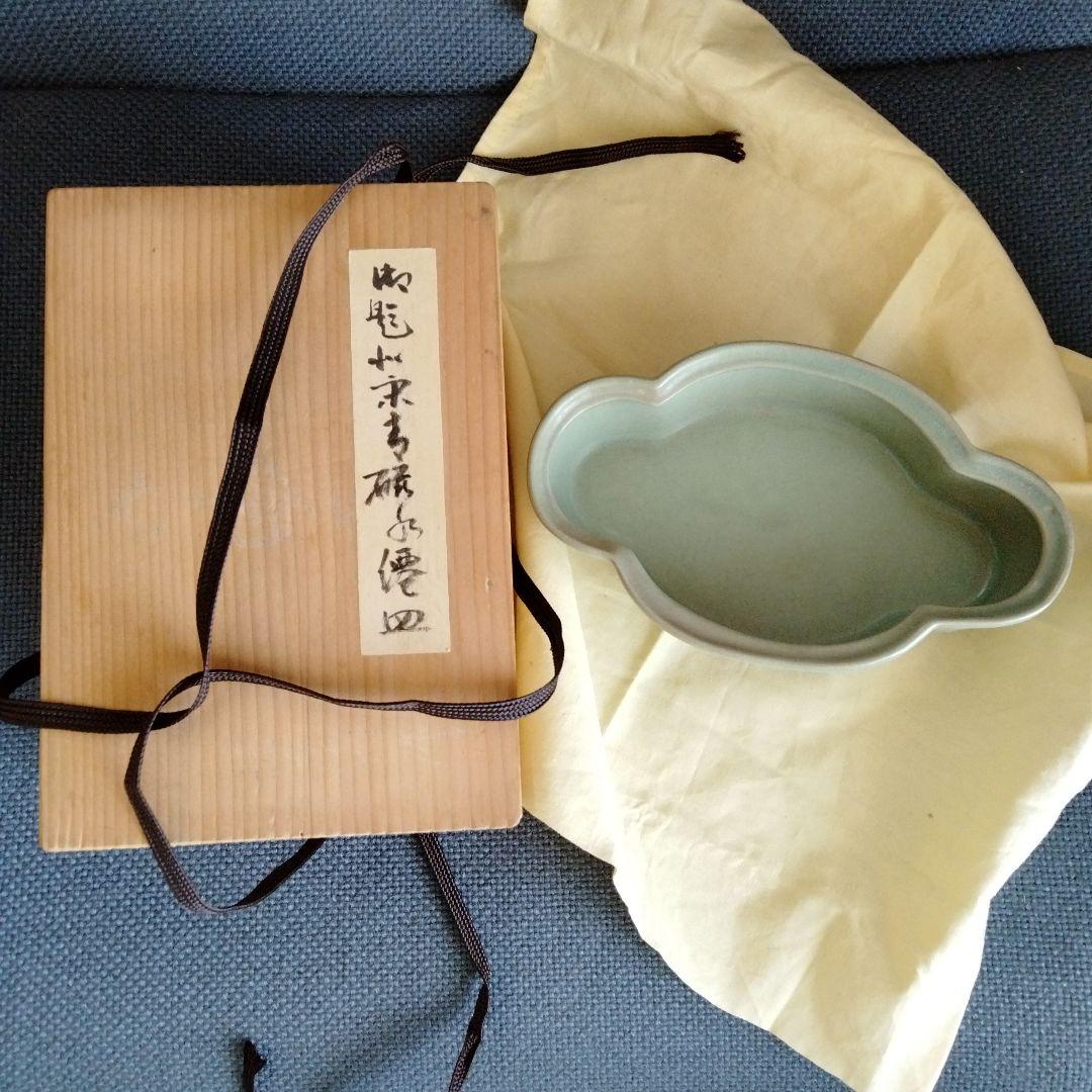 中国骨董陶芸 【旧蔵した青磁水仙盆】 貴重コレクション