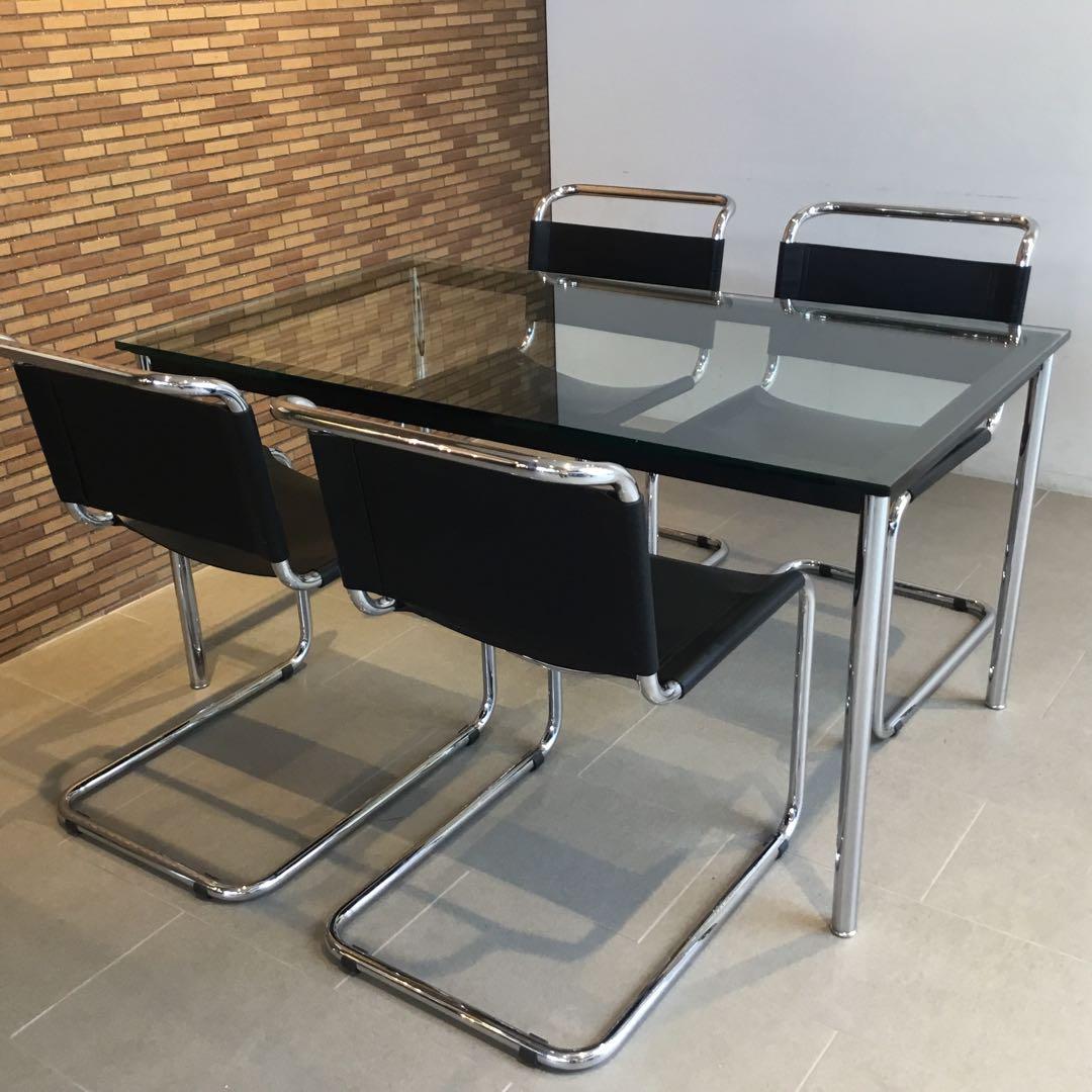 5分割のa▼IDC LC10 ダイニングテーブル 他 チェア4脚 セット