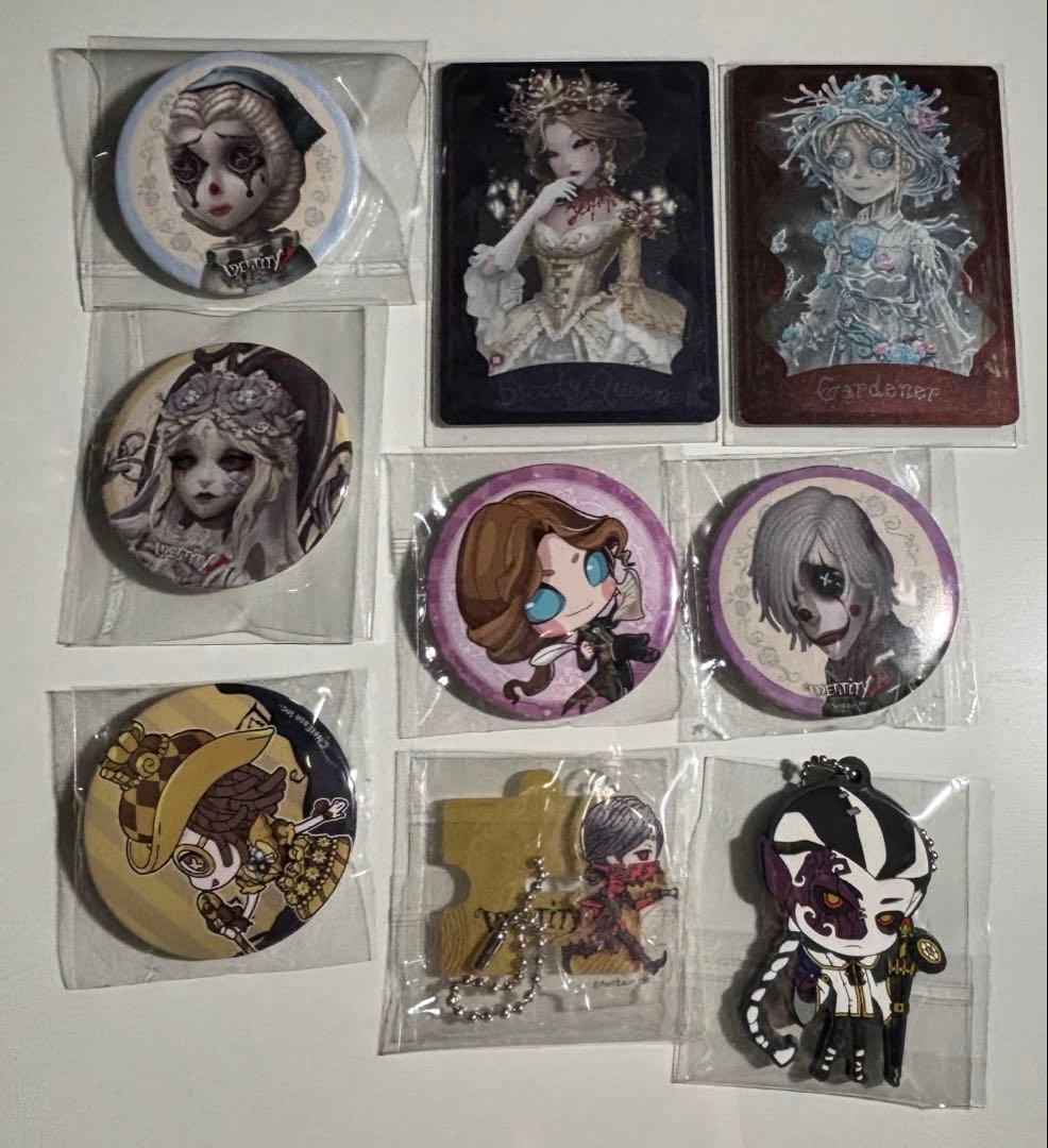 第五人格グッズ9点まとめ売り 真髄メモリアル3周年缶バッジ キーホルダー