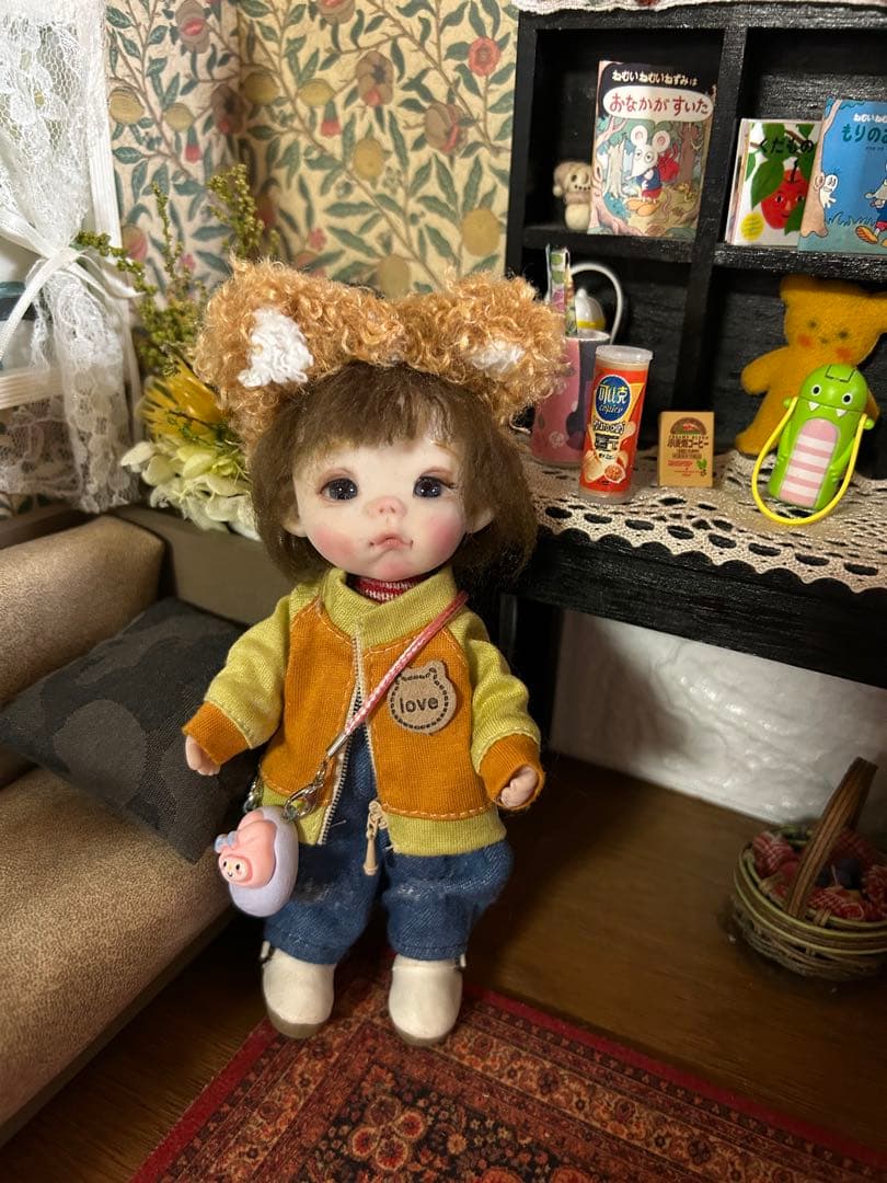 樹脂粘土ドール　創作ドール　手作り人形　樹脂粘土ベビー