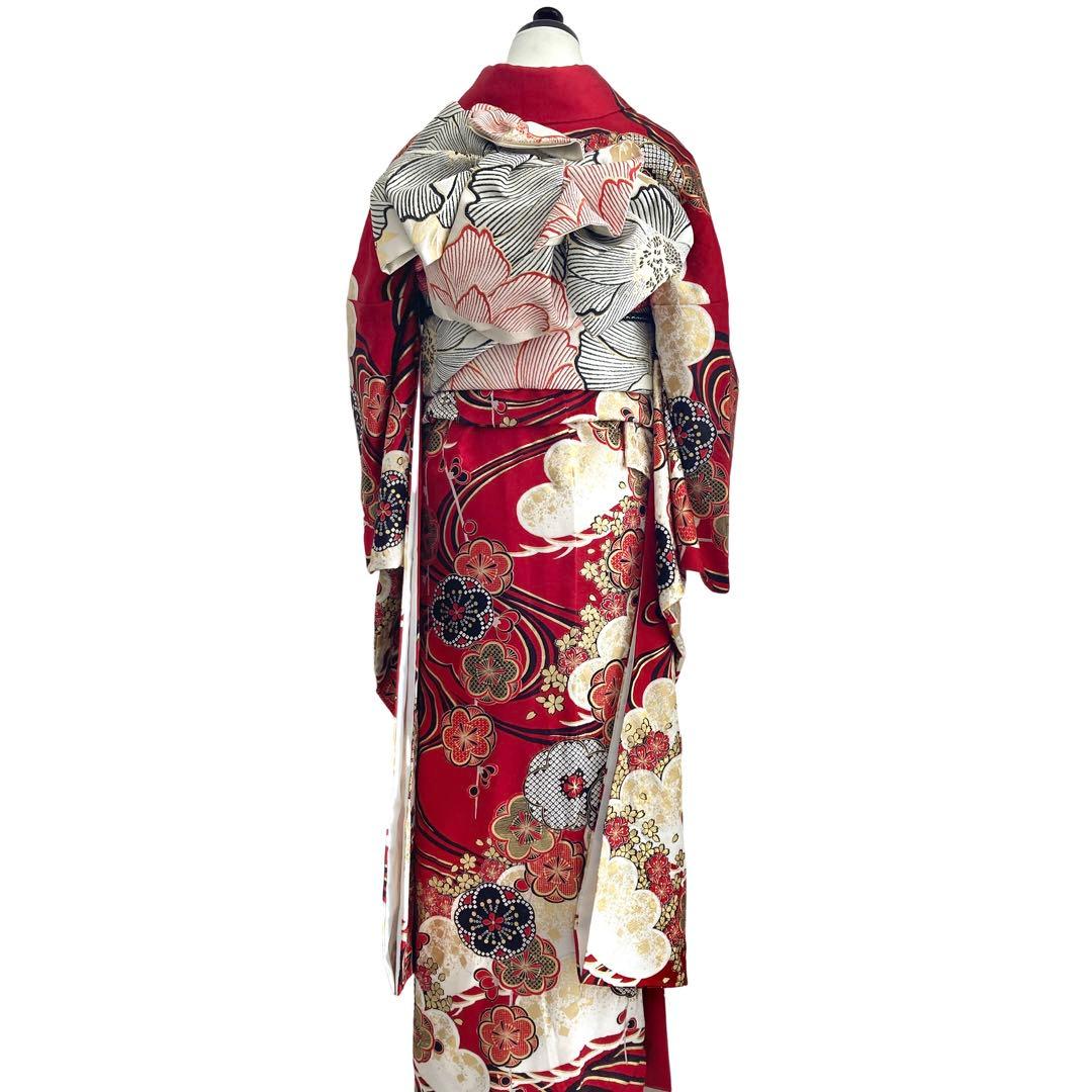 ★™️ 身丈170 赤 振袖4点セット‼️お振袖セット‼️ NO109 フルセット