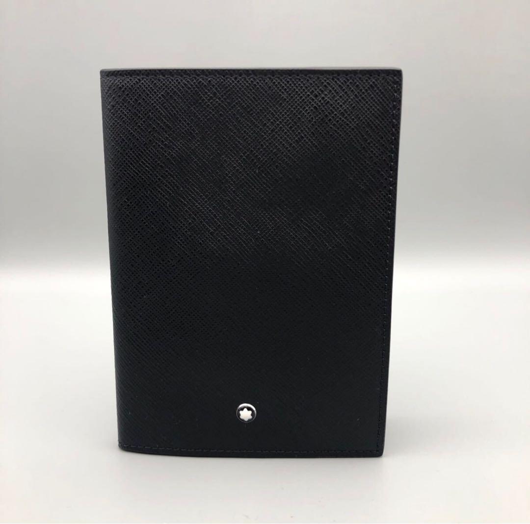 【新品未使用】MONTBLANC サルトリアルブラックパスポートケース