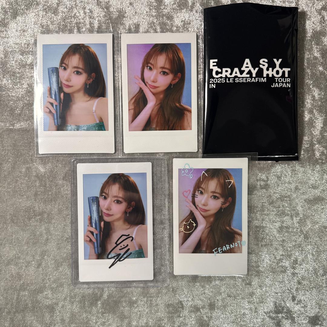 LE SSERAFIM ツアー インスタントフォト サクラ 直筆サイン チェキ