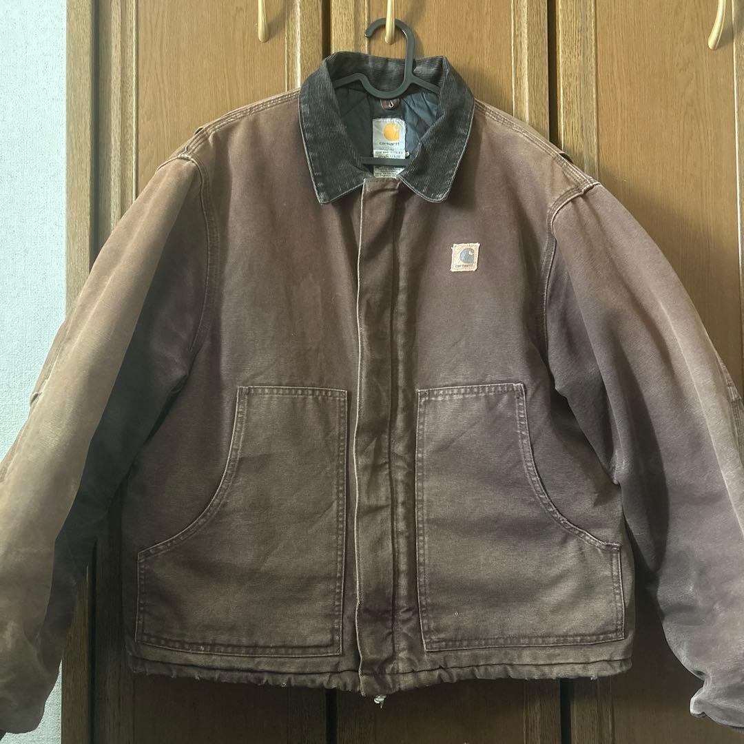 Carhartt ブラウン デトロイドジャケット j22 DKB usa製希少