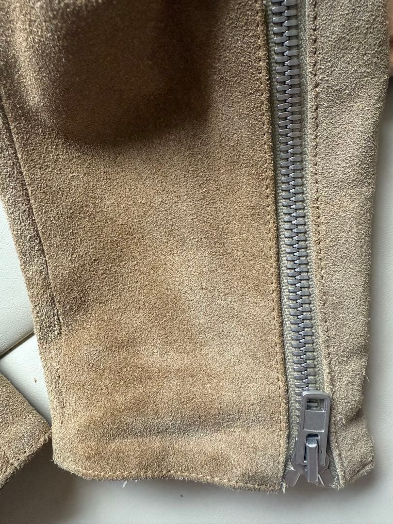 マルジェラ 18AW スエード 48 八の字 ライダースジャケット　ビッグサイズ