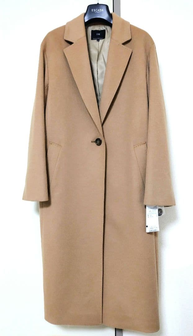 【新品未使用タグ付】23区　ウールカシミヤチェスターコート キャメルSサイズ