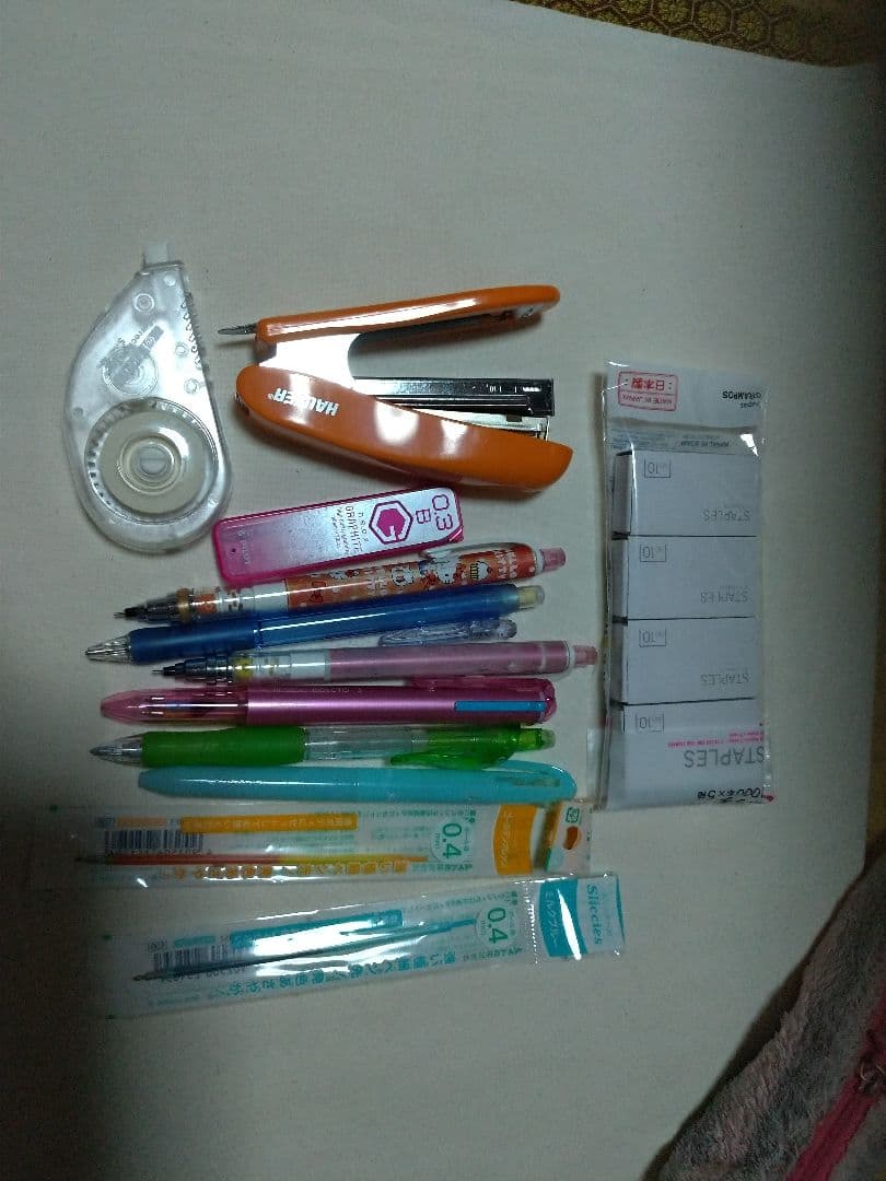 文房具セット 10点 ホッチキス テープ