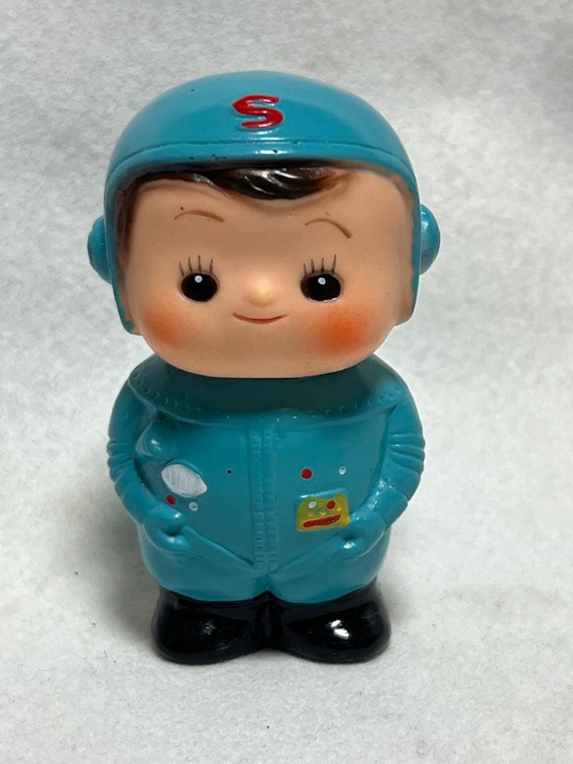 激レア　昭和レトロ　滋賀銀行　当時物　ソフビ　しがちゃん　貯金箱　宇宙服