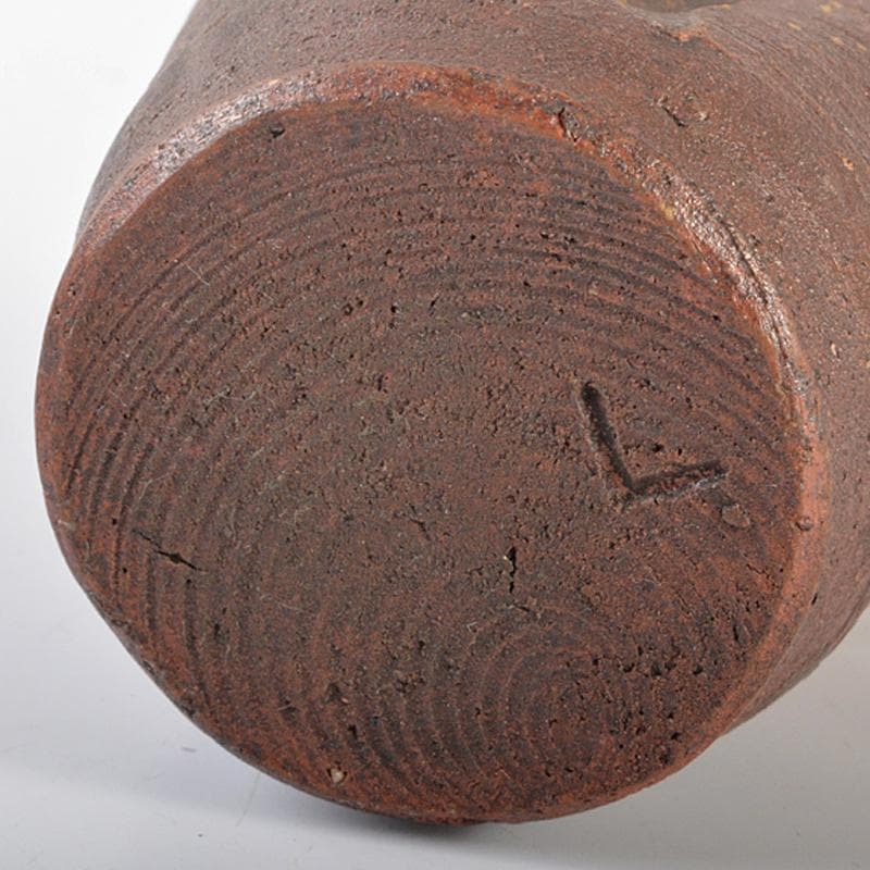 茶道具　備前焼　茶入　仕覆三点付　表千家十一代碌々斎極め箱　D　R6528