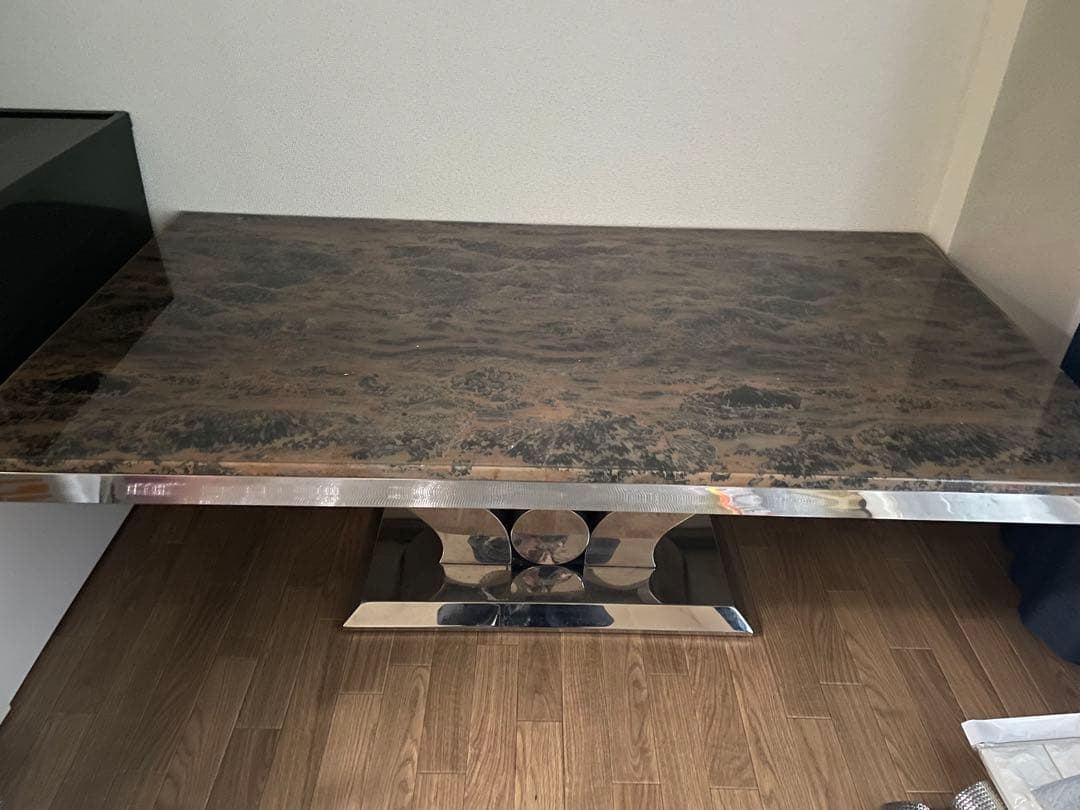 モダン 大理石風 テーブル
