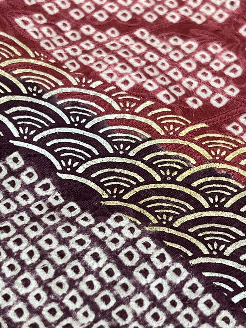 振り袖　フルセット　別誂長襦袢付　成人式　絞り入り　金彩加工　刺繍入り　630