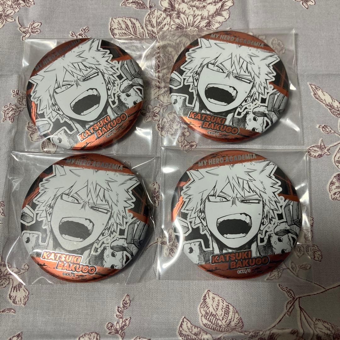 ヒロアカ　デコレクション　缶バッジ　爆豪 4点