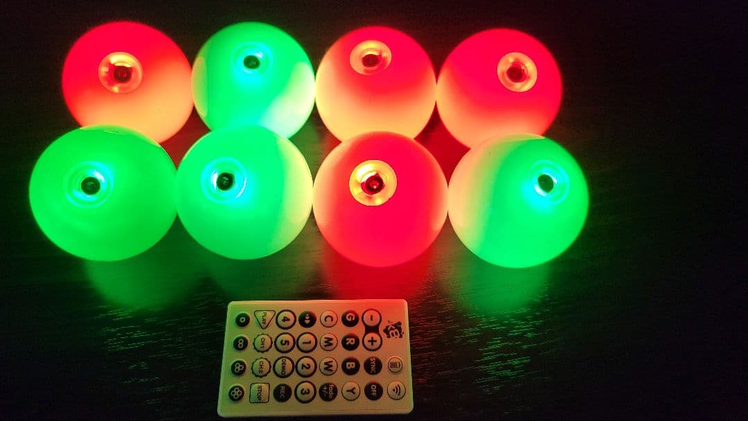 ジャグリング k8 グローボール 8個セット リモコン 充電ケーブル