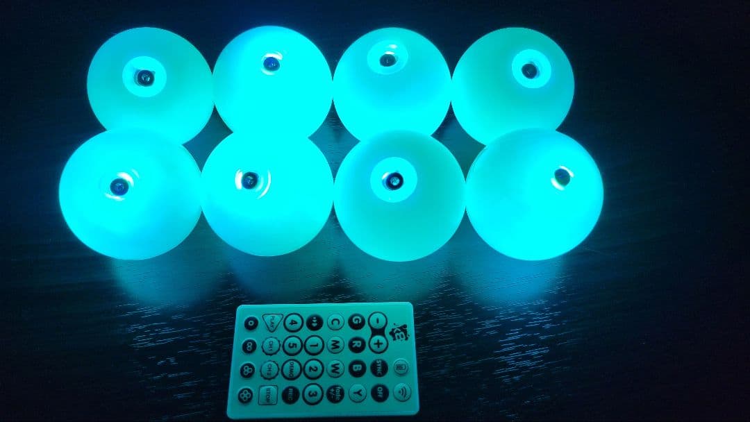 ジャグリング k8 グローボール 8個セット リモコン 充電ケーブル