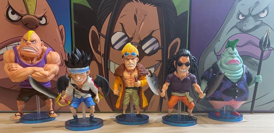 ワンピース　ワーコレ　YZスタジオ　ロジャー海賊団　5体セット