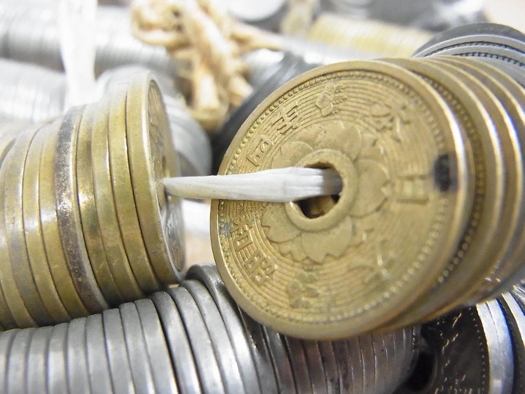 古銭　まとめて　銅銭　穴銭　寛永通宝　アルミ銭　3.7㎏ほど