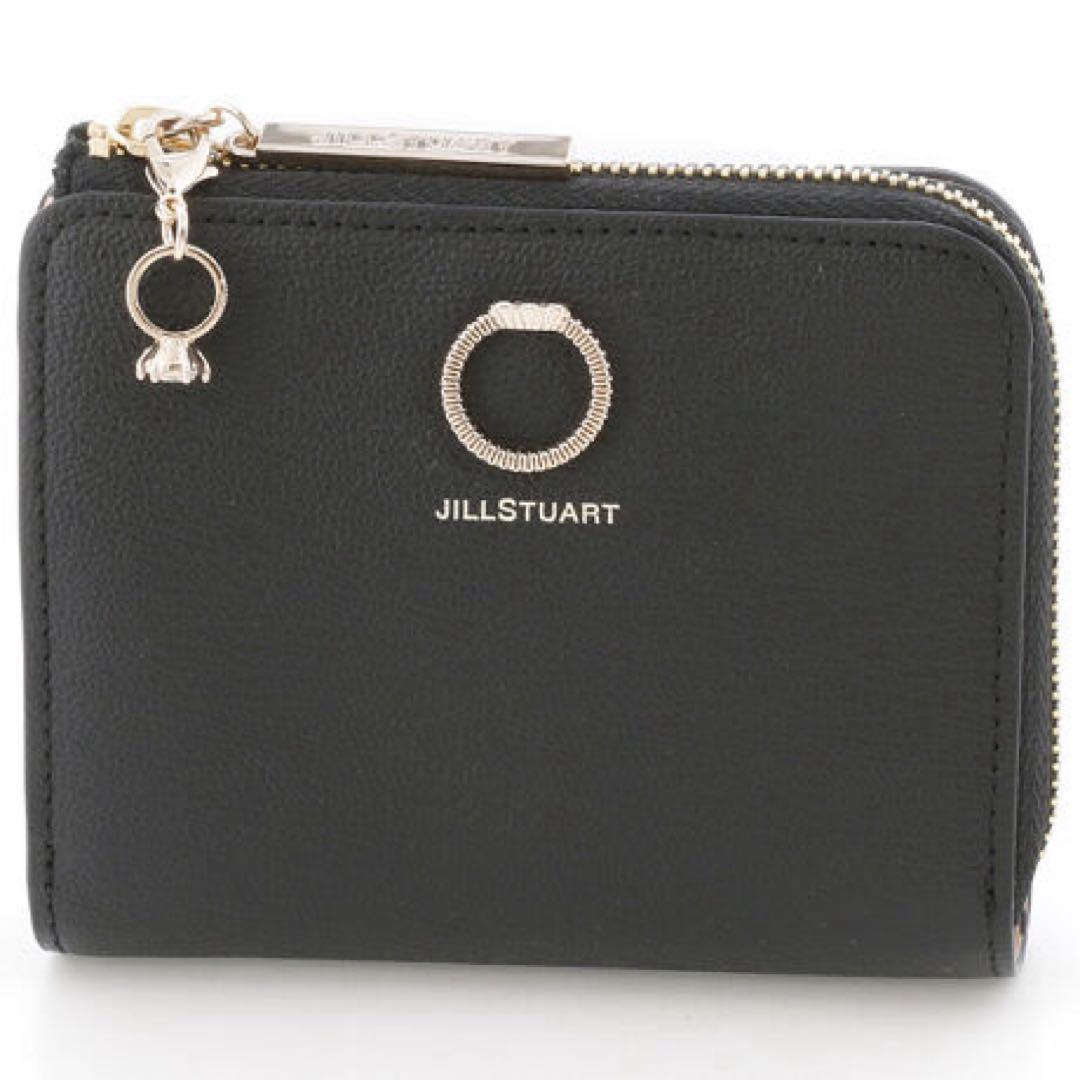 JILLSTUART エターナル L字ファスナー 折り財布 ブラック